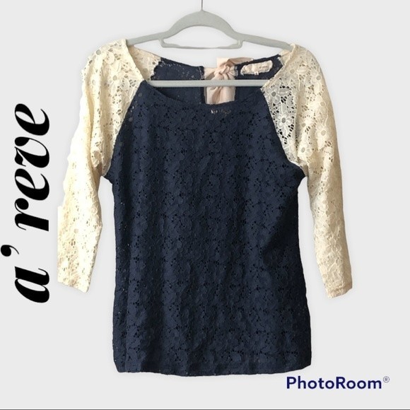 Tops - Anthropologie a’reve Lace Top Size Small